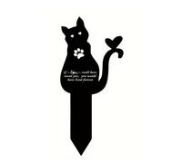 ARYIMYDP Weatherproof Acrylic Tombstone for Cat 23 x 10 cm - Memorial Plaque with Mourning Saying for Graveyard, Pet Grave Stake, Durable Grave Decoration for Outdoor