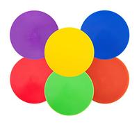 Aryjmz Spot Markers 6 Pcs 9 Inch Non Slip Rubber Floor Markers for Football, Basketball Training Markers,School Activities