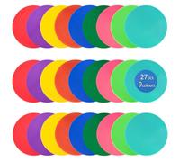 Aryjmz Spot Markers Rubber Floor Dots 9inch Non Slip Agility Dots Flat Cones for Kids Sports Soccer Basketball Training, Social Distancing, Preschool Kindergarten Classroom