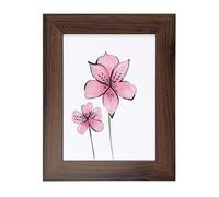Aryllis 12x8 Photo Frame, Mahogany, Manufactured in the UK, Freestanding Picture Frame Fitted with Real Glass - *Choice of Colour & Size*