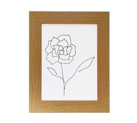 Aryllis 5x5 Photo Frame, French Oak Colour, Manufactured in the UK, Freestanding Picture Frame Fitted with Safety Perspex - *Choice of Colour & Size*