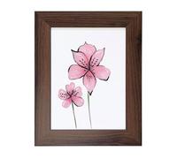 Aryllis 8x6 Photo Frame, Mahogany, Manufactured in the UK, Freestanding Picture Frame Fitted with Safety Perspex - *Choice of Colour & Size*