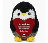Aryllis Handmade Crochet Penguin, To my Bestie, Thoughtful Gift for a Loved One, Crochet Emotional Support Animal, Birthday Anniversary Wedding Gift Idea
