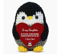 Aryllis Handmade Crochet Penguin, To my Daughter, Thoughtful Gift for a Loved One, Crochet Emotional Support Animal, Birthday Anniversary Wedding Gift Idea