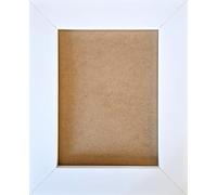 Aryllis Premium A5 Photo Frame, White, U.K. Manufactured, Free Standing and Wall Hanging Picture Frame