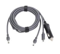 Arythia 3-in-1 Rectangular Satellite DC Power Cable, Type C, 12V/24V Car Input, 10m/32.8ft, 18AWG, IP68 Male Connector, for Starlink Mini, USB C Devices, Home, Office
