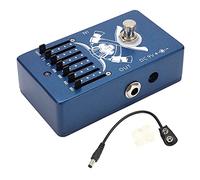 Arythia 6 Band Guitar EQ Pedal, 18dB Graphic Equalizer Stompbox for Electric Guitar, Durable Aluminium Alloy Music Instrument Accessories, DC9V for Pedalboard