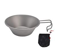 Arythia Camping Bowl, Ultralight Camping Cookware with Folding Handle, 12.7 cm (5 inch) Portable Hiking Cup, Backpacking Mugs for Outdoor Cooking and Hiking Gear