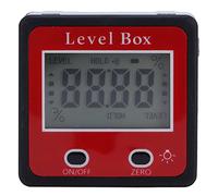 Arythia Digital Angle Finder Inclinometer, 4x90 Degree Digital Angle Gauge Magnetic Protractor, LCD Display Spirit Level Tool, for Woodworking, Cabinet Installation