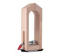 Arythia Leather Stitching Pony, Beech Wood Clamp Leather Craft Tool, Adjustable Tabletop Stitching Horse, DIY Leatherwork Tool for Hand Sewing and Lacing