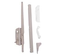 Arythia Left Hand Window Operator, Hardened Steel Casement Window Winder Replacement Kit, Dual Arm Maxim 50.00 Crank Mechanism with Folding Handle for PVC, Wood, Aluminium