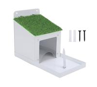 Arythia Metal Squirrel Corn Feeder, Wall Mounted Squirrel Feeding Station with Lid, Sturdy Iron Hanging Box for Garden, Backyard and Outdoor Decor