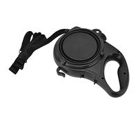 Arythia Multifunction Dog Lead, All In One Portable Walking Kit with Water Bottle and Bowl, Non Retractable Pet Accessory, for Small Dogs Outdoor Travel (Black)