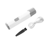 Arythia Pet Nail Grinder with LED Light, 2-Speed Rechargeable Dog Nail File, Quiet Electric Trimmer for Cats and Dogs, Professional Grooming Clipper (White)