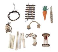Arythia Small Animal Chew Toys, Natural Molar Treats for Hamster Teeth Grinding, Durable Pet Rodent Accessories, Chinchilla Chew Sticks for Guinea Pig Enrichment, Rabbit Toys