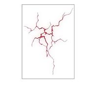ARYU 10 Vascular Series Tattoo Stickers Simulation Blood Vessels Cell Stickers Lightning Tattoo Stickers Waterproof Sweatproof 10.5 × 14.8cm