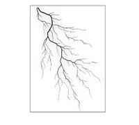 ARYU 10 Vascular Series Tattoo Stickers Simulation Blood Vessels Cell Stickers Lightning Tattoo Stickers Waterproof Sweat 10.5 × 14.8cm