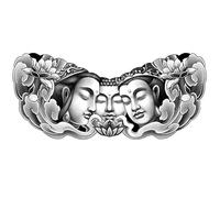 ARYU 2 Pieces Of Buddha Lotus Cloud Herbal Tattoo Stickers