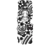 ARYU 2PCS Herbal Juice Full-Arm Tattoo Stickers That Do Not Reflect Light And Last For 15 Days Are Semi-Permanent Tattoos WQB-046