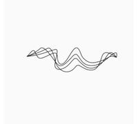 ARYU 2pcs Wavy Line Tattoo Cream Waterproof Long-Lasting Tattoo Stickers Semi-Permanent Arm Clavicle 13.3×3cm