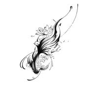 ARYU 3pcs Bianhua Rose Tattoo Stickers Waterproof Female Semi-Permanent Arm Legs