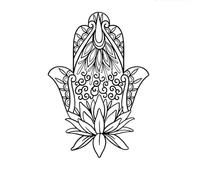 ARYU 3pcs Buddha Half Arm Herbal Tattoo Sticker Juice Simulation Waterproof And Sweatproof 11×18cm Shy-370