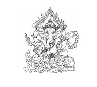 ARYU 3pcs Buddha Half Arm Herbal Tattoo Sticker Juice Simulation Waterproof And Sweatproof 11×18cm Shy-363