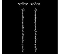 ARYU 3pcs Half-Arm English Herbal Juice Tattoo Sticker Long-Lasting Non-Reflective 11×18cm Shy-Jb23