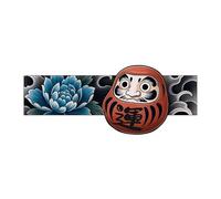 ARYU 4 Sheets Japanese Style Fortune Hunting Colourful Arm Band Tattoo Stickers Old Traditional Male Dharma Egg Koi Crane Waterproof Long Lasting Stickers