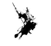 ARYU 4PCS Characters Silver Gun Long Gun Herbal Tattoo Paste Waterproof Lasting Men And Women Advanced Sensibility Trend Personality Arm Leg 11×18cm