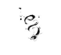 ARYU 4pcs Dragon Tattoo Stickers Men Waterproof Long-Lasting Herbal Semi-Permanent Ink Arm Flower Arm Leg Tattoo Non-Reflective