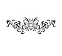 ARYU 4pcs Half-Arm Herbal Tattoo Sticker Juice Succubus Female Scar Cover Simulation 11×18cm Shy-Jb125