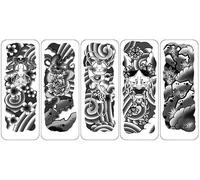 ARYU 5PCS Herbal Juice Full-Arm Tattoo Stickers That Do Not Reflect Light And Last For 15 Days Are Semi-Permanent Tattoos WQB46-50