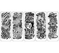 ARYU 5PCS Herbal Juice Full-Arm Tattoo Stickers That Do Not Reflect Light And Last For 15 Days Are Semi-Permanent Tattoos WQB31-35