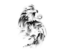 ARYU 5pcs Water Painting Juice Tattoo Stickers Waterproof Long-Lasting Tattoo Non-Reflective Arm 11×18cm