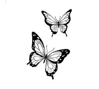 ARYU 6pcs Herbal Juice Tattoo Sticker Butterfly Simulation Durable 10×6cm Shy-Jc10