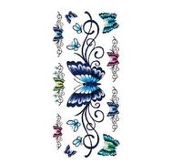 ARYU 6PCS Waterproof Tattoo Patch Girls C-Section Scar Mask Butterfly Sexy Belly Leg Arm Seduction Lasting Little Fresh Yoga
