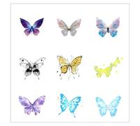 ARYU Combination Butterfly Tattoo Stick Arm Waterproof Lasting Simulation Female Little Fresh Personality Little Fairy Collarbone Sexy D