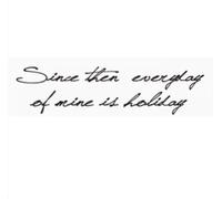 ARYU English Short Sentence Back Sexy Female Spine Temptation Tattoo Sticker Back Waterproof Pattern Long-Lasting 5 * 21cm