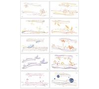 ARYU Latin Message Tattoo Stickers Simulation Letters Butterfly Flowers Clavicle Tattoo Stickers 8 * 13.6cm