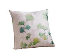 ARYU Single-Sided Pillowcase, Summer Ice Silk Sofa Cushion, Lumbar Support Backrest, Living Room Throw Pillowcase, Ice Silk Ginkgo Leaf Design