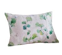 ARYU Single-Sided Pillowcase, Summer Ice Silk Sofa Cushion, Lumbar Support Backrest, Living Room Throw Pillowcase, Ice Silk Ginkgo Leaf Design