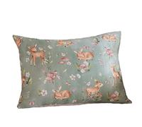 ARYU Single-Sided Pillowcase, Summer Ice Silk Sofa Cushion, Lumbar Support Backrest, Living Room Throw Pillowcase, Happy Little Deer Design