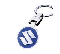 ARZARF Car Chain Key ring, for Suzuki Swift S-Presso Swace Splash Kizashi Dzire Car Logo Car Key ring Replacement anti-rust Key Fob replacement Accessory High-end Fashion,A