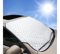 arzarf Car Windscreen Frost Cover,for BMW 5 Series GT F07 2010-2024 Winter Windscreen Protector Suitable for All Seasons with 2 Reflective Mirror Covers,A