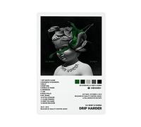 ARZARF Lil Baby Poster Drip Harder Tracklist Album Cover Poster Canvas Poster Wall Art Decor Print Picture Paintings for Living Room Bedroom Decoration Unframe-style 08x12inch(20x30cm)