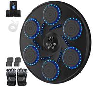 Arzarme 2024 Music Boxing Machine with Boxing Gloves, Smart Bluetooth Music Wall Boxing Target, Boxing Training, Boxing Equipment for Home Training, Indoor and Gym
