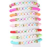 ARZASGO Friendship Bracelets Colorful Bracelet Set for Women Outfits Jewelry Set Fans Gifts, M, Plastic, no gemstone