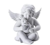 Arzberg Angel with Rabbit Matt White 14 cm