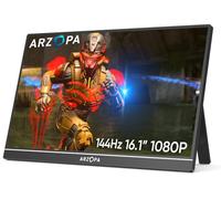 ARZOPA 16.1'' 144Hz Portable Monitor with Kickstand, 106% sRGB 1920×1080P FHD HDR 144HZ Gaming Monitor, Ultra Slim - Eye Protection-External Second Screen for Laptop/PC/Mac/PS3/4/5/Xbox - Z1FC